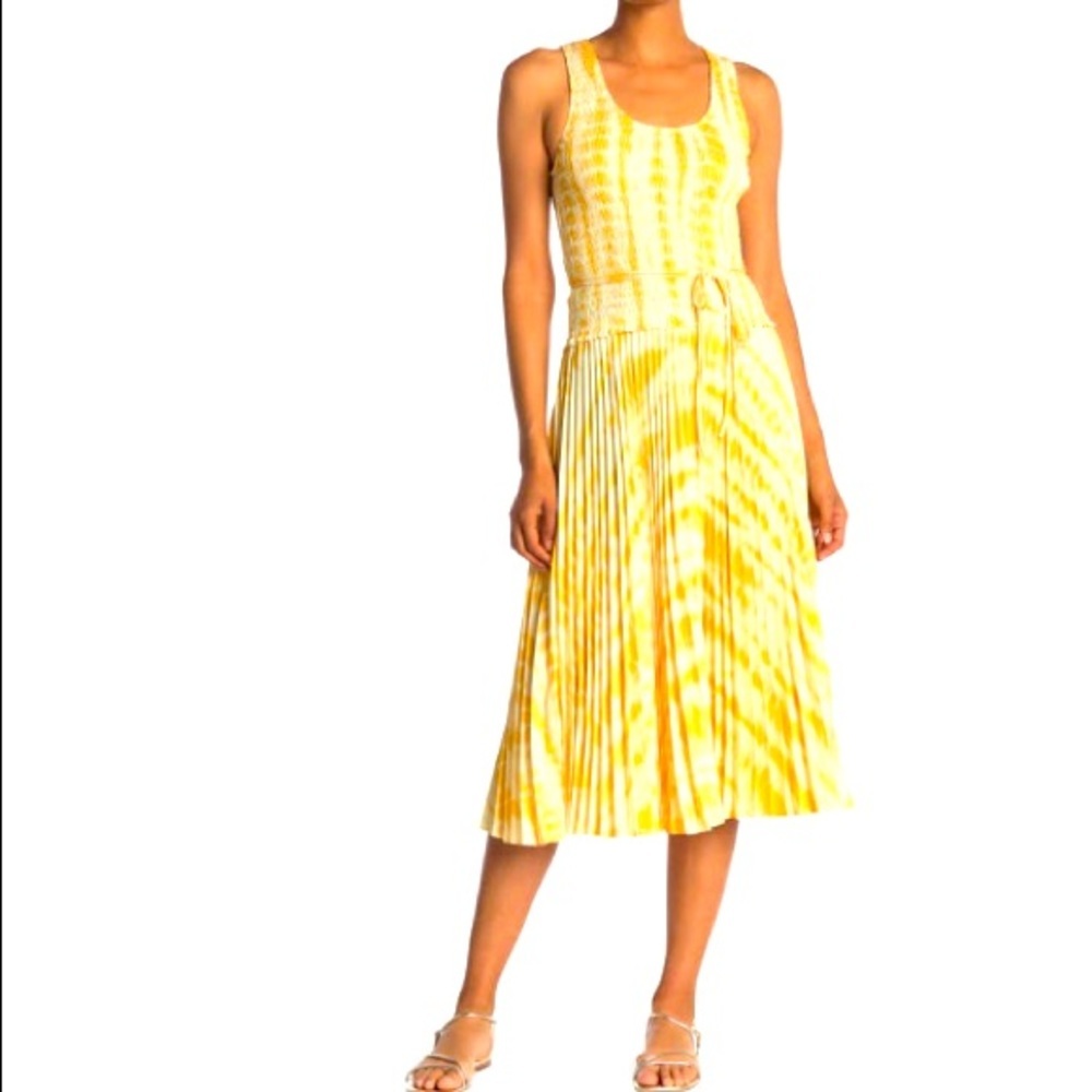 NWT Pronenza Shouler mid dress w/pleated skirt sz4